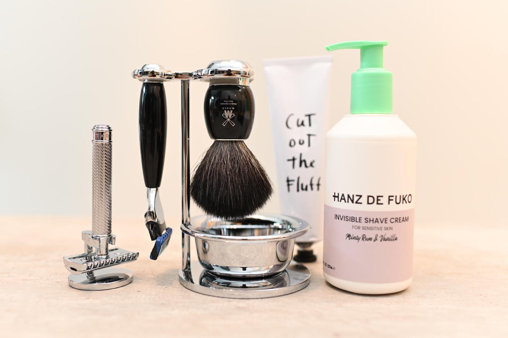 Buy Muehle Shaver | Hanz de Fuko Invisible Shave Cream | Doers of London Shave Cream | DeckOut Singapore