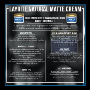 Layrite Deluxe Natural Matte Cream