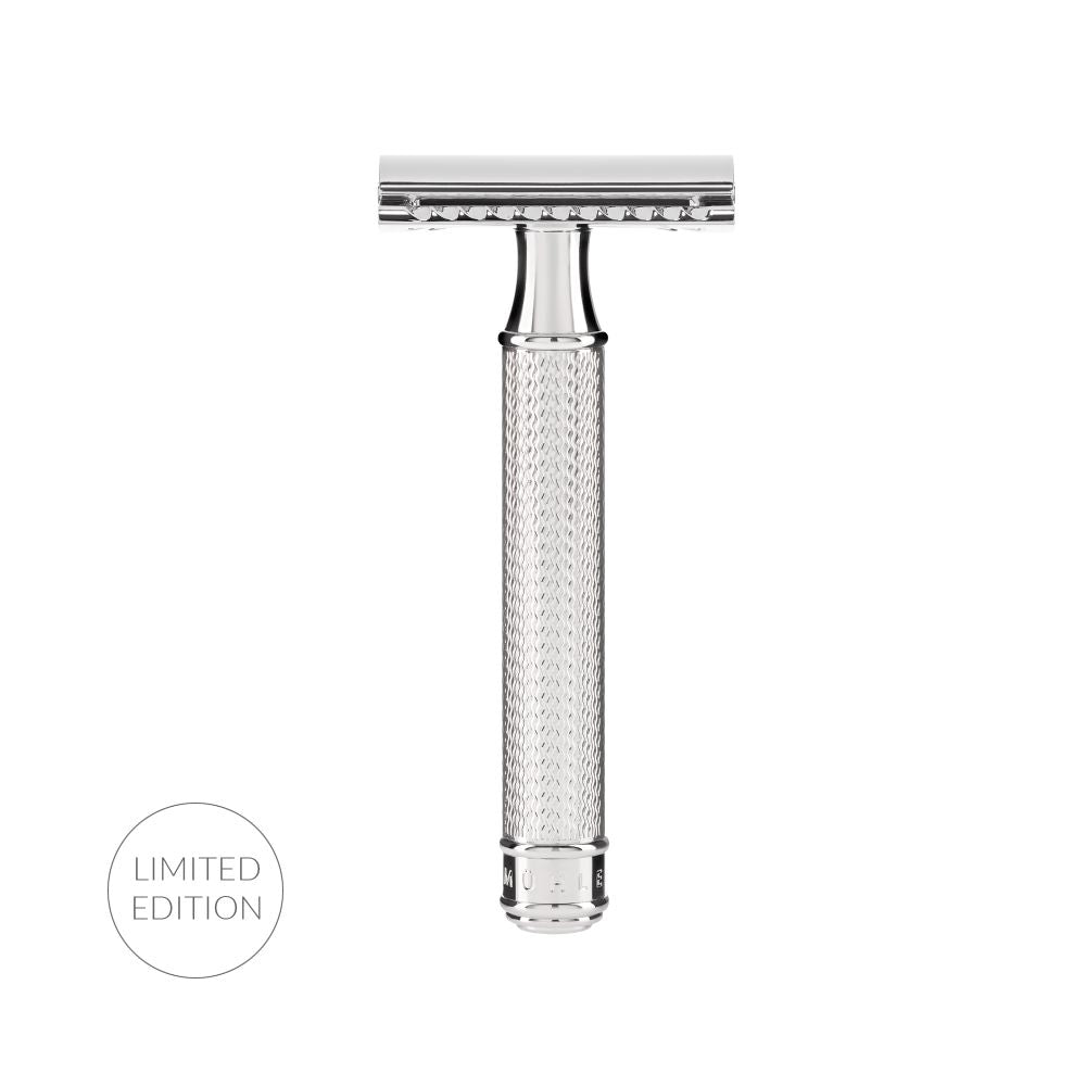 
            
                Load image into Gallery viewer, MÜHLE Traditional Safety razor, closed comb, handle made of silver (925) (Limited Edition)
            
        