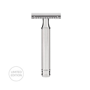 
            
                Load image into Gallery viewer, MÜHLE Traditional Safety razor, closed comb, handle made of silver (925) (Limited Edition)
            
        