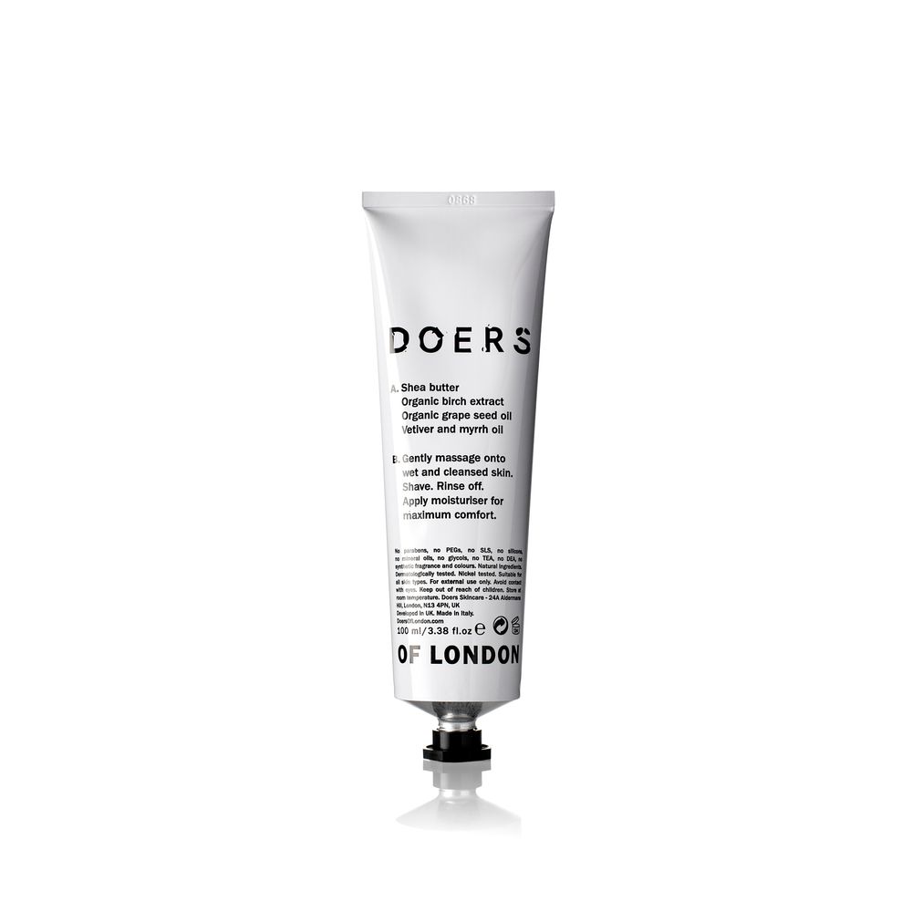 Doers of London Shave Cream | 10% off first order | Free express shipping and samples