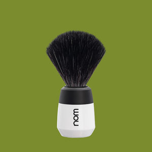 nom Max, Plastic White, Shaving Brush