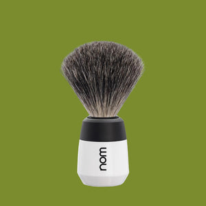 nom Max, Plastic White, Shaving Brush