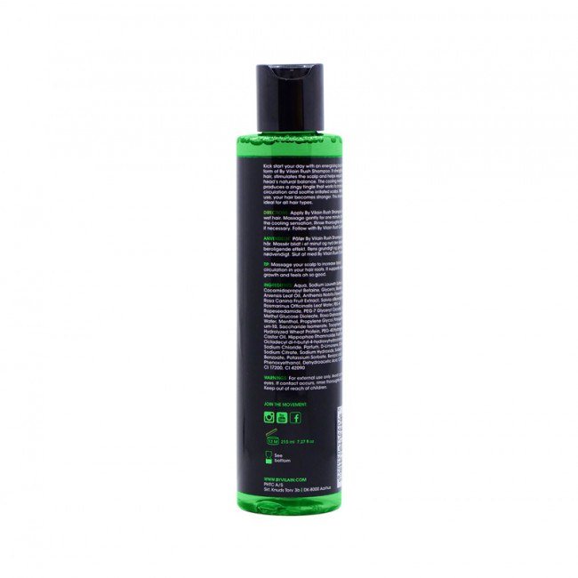 By Vilain Rush Shampoo | 10% off first order | Free express shipping and samples