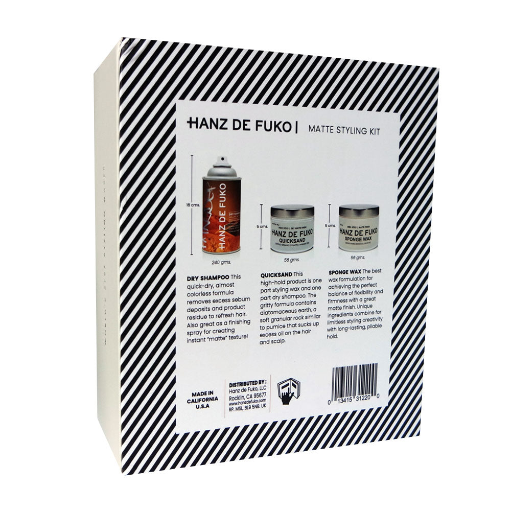 Hanz de Fuko Matte Styling Kit | 10% off first order | Free express shipping and samples