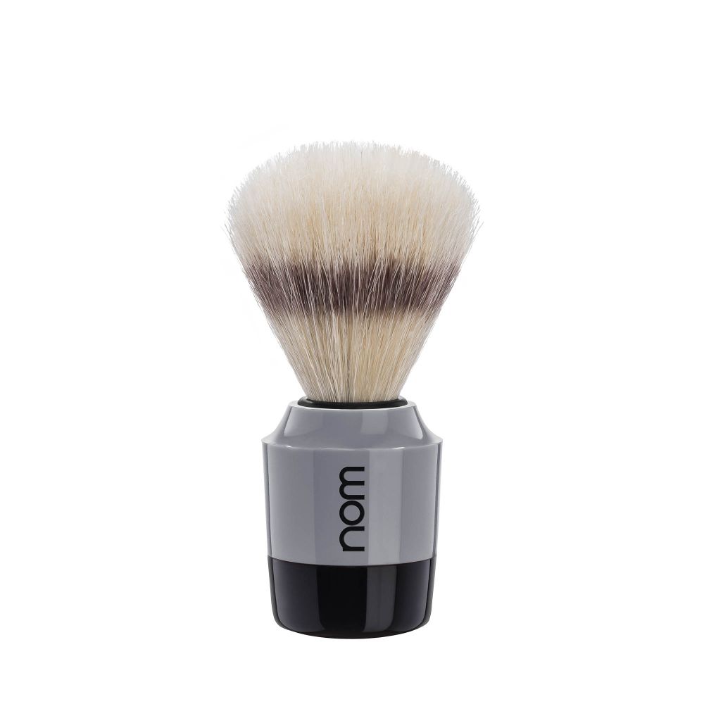 nom MARTEN, Plastic Black/Grey, Pure Bristle Shaving Brush