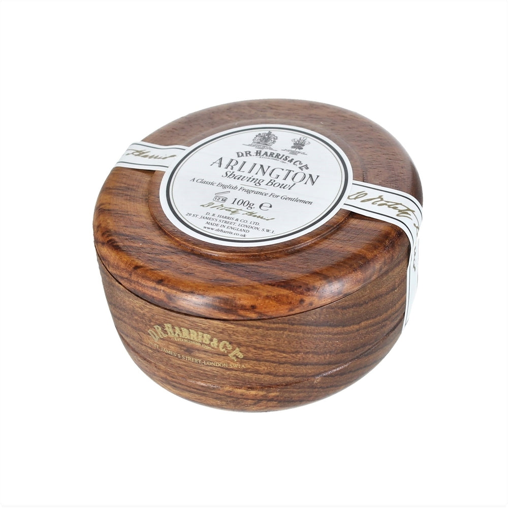 D.R. Harris Shaving Soap in Mahogany Bowl