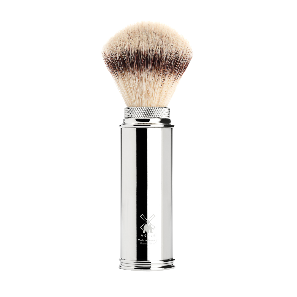 
            
                Load image into Gallery viewer, TRAVEL - Chrome Shaving Brush
            
        