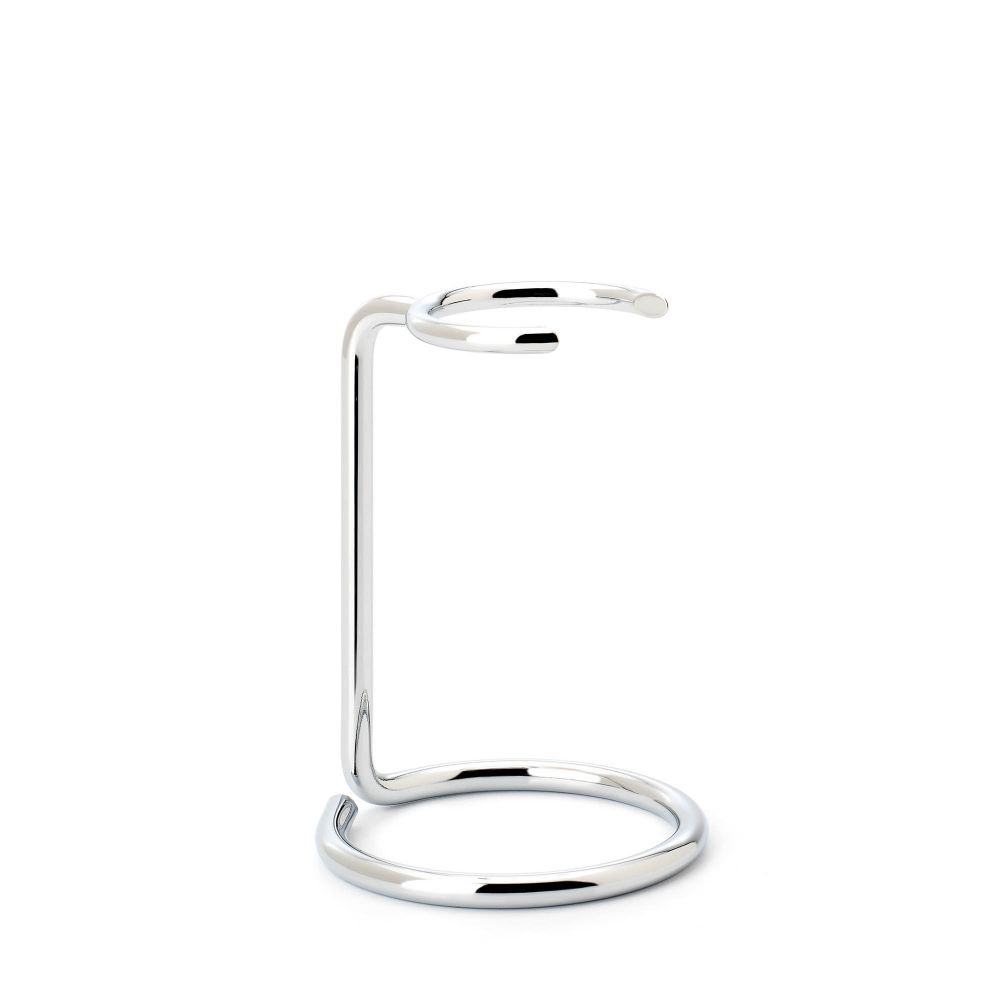 nom Chrome-Plated Shaving Brush Holder Stand