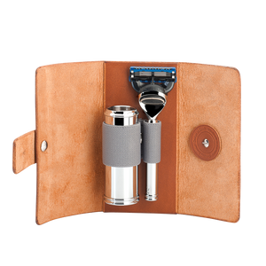 
            
                Load image into Gallery viewer, TRAVEL - Travel Shaving Set with Leather Case
            
        