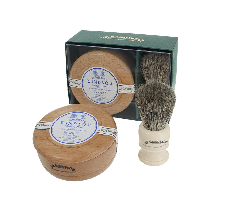 
            
                Load image into Gallery viewer, D.R. Harris Shaving Gift Set Beech
            
        